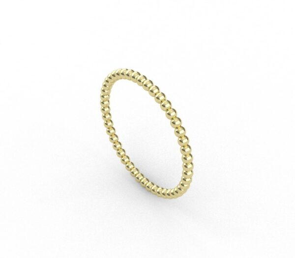 Anello bollicine giallo