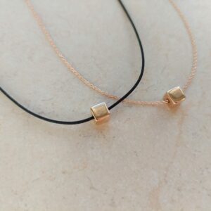 Bracciale con inserto cubetto