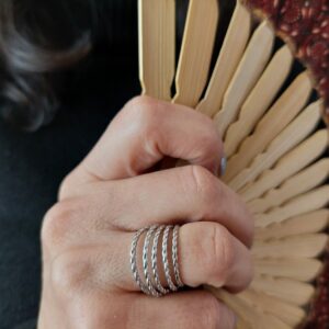 Anello Treccia in oro rosa - immagine 4